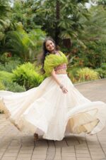 Perot-Designer-Kora-Cottan-Lehenga-With-Leheriya-&amp;-Kutchi-Patchwork-Blouse--3