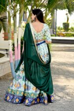 Pista-Grace-–-Chinnon-Printed-Lehenga-with-Sequins-&amp;-Georgette-Dupatta