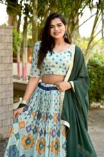 Pista-Grace-–-Chinnon-Printed-Lehenga-with-Sequins-&amp;-Georgette-Dupatta--3