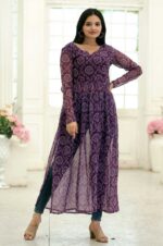 Purple-Printed-Georgette-Kurta-with-Side-Slits-and-Full-Sleeves-4