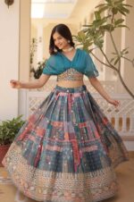 Royal-Allure-–-Russian-Silk-Lehenga-with-Foil-Embroidery-Work--2