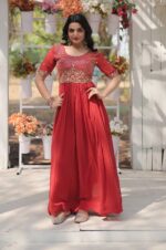 Royal-Bloom-–-Orange-Embroidered-Faux-Blooming-Gown--4