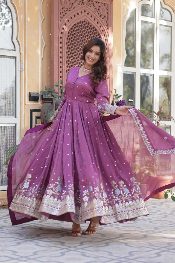 Royal-Onion-Embroidered-Anarkali-Gown-With-Dupatta