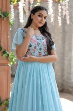 Sky-Blue-Georgette-Gown-with-Floral-Embroidered-Bodice-and-Tiered-Ruffle-Hem-2