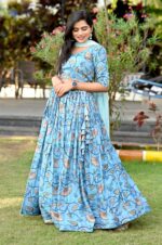 Sky-Chinnon-Printed-Lehenga-with-Sequins-Dupatta-2