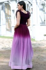 Wine-Ombre-Georgette-Gown-with-Floral-Embroidered-Bodice