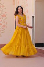 Yellow-Radiant-Faux-Blooming-Gown-with-Sequins-&amp;-Multi-Thread-Embroidery2