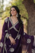 vRoyal-Radiance-–-Purple-Embroidered-Gown-with-Dupatta--3