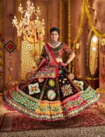 Black-&amp;-Red-Organic-Cotton-Navratri-Lehenga-Choli-with-Aari-&amp;-Foil-Work4