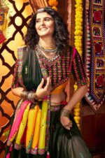 Elegant-Black-Gajji-Silk-Traditional-Viscose-Cotton-Kutchi-&amp;-Mirror-Work-Lehenga-Choli3