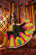 Elegant-Black-Gajji-Silk-Traditional-Viscose-Cotton-Kutchi-&amp;-Mirror-Work-Lehenga-Choli4