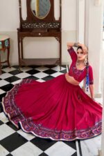 Gamthi-Print-Pink-Lehenga-Choli-with-Tasar-Silk-Dupatta2