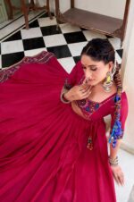 Gamthi-Print-Pink-Lehenga-Choli-with-Tasar-Silk-Dupatta3