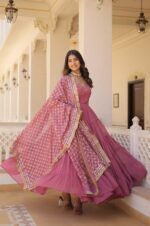Graceful-Onion-Designer-Faux-Georgette-Gown-Set-4