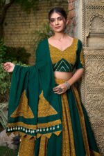 Green-&amp;-Mustard-Cotton-Lehenga-with-Kodi-Lace-&amp;-Gota-Patti-Work3