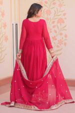 Pink-Zari-&amp;-Sequin-Embroidered-Gown-with-Dupatta-–-Faux-Blooming-Georgette-2