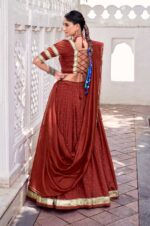 Pure-Chanderi-Orange-Lehenga-Set-2