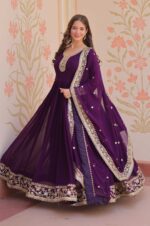 Purple-Zari-&amp;-Sequin-Embroidered-Gown-with-Dupatta-–-Faux-Blooming-Georgette-2