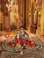 Traditional-Maroon-&amp;-Black-Navratri-Lehenga-Choli-with-Multicolor-Embroidery-&amp;-Mirror-Work4