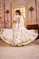 White-Viscose-Cotton-Lehenga-Choli-with-Kutchi-Mirror-&amp;-Thread-Embroidery-4