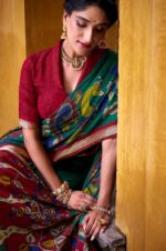 Elegant-Green-Kalamkari-Chanderi-Saree4
