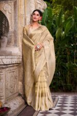 Golden-Jacquard-Silk-Saree-3