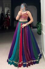Multi-Color-Georgette-Lehenga-with-Gamthi-Mirror-Work-Blouse4