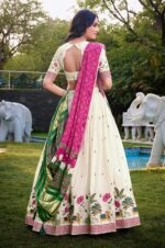Pista-Green-Floral-Lehenga-Choli-with-a-Bandhani-Dupatta-3