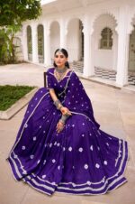 Purple-Chanderi-Bandhej-Print-Lehenga-Choli-with-Dupatta-4