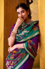 Purple-Kalamkari-Printed-Chanderi-Saree-with-Zari-Weaving-Border3