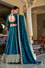 Teal-Vichitra-Silk-Embroidered-Lehenga-Choli-with-Dupatta2