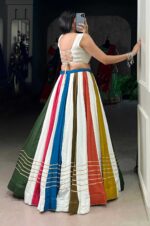 White-&amp;-Multi-Color-Rayon-Mirror-Gamthi-Lehenga-Choli-with-Gota-Patti-Lace2