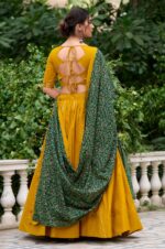 Yellow-Pure-Cotton-Lehenga-with-Gota-Patti-&amp;-Mirror-Work-Blouse3