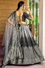 Black-Chinon-Designer-Lehenga-Choli-with-Sequin-and-Thread-Embroidery-Work-2